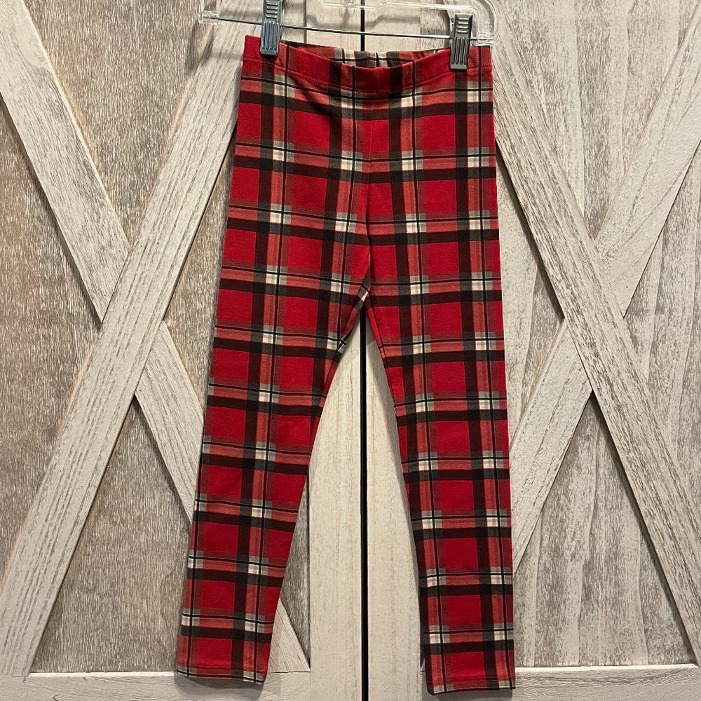 Toddler Red Plaid Leggings